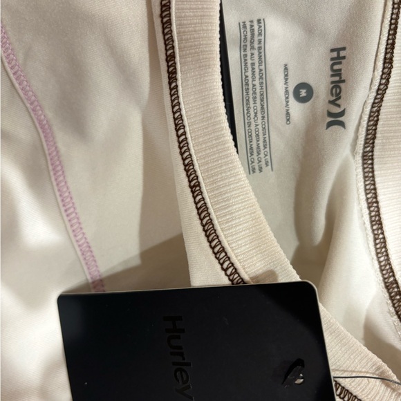 Hurley Cream and Pink Short Sleeve Tee - Picture 3 of 3